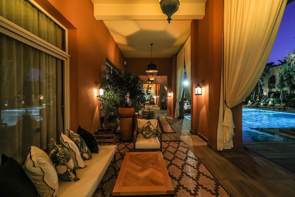 Tikida Golf Palace Agádír Exteriér fotografie The interior of the hotel