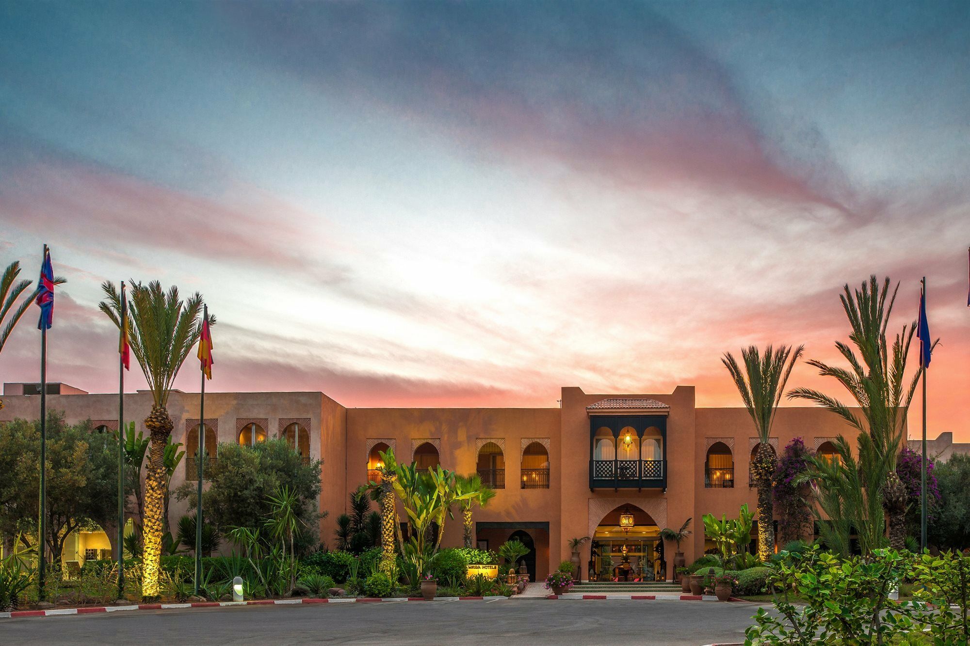 Tikida Golf Palace Agádír Exteriér fotografie The hotel's main entrance